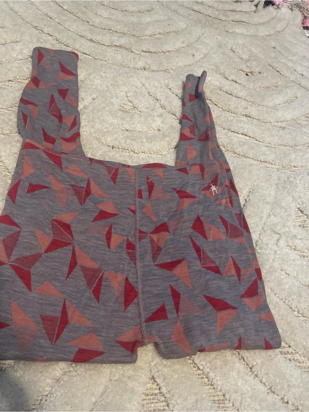 Smartwool Grey Geometric winter pants leggings sz xl